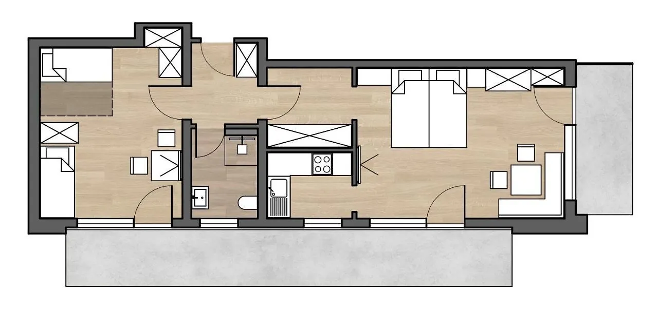 Bergzeit - Hotel & Appartements Оберйох 0*,  Германия